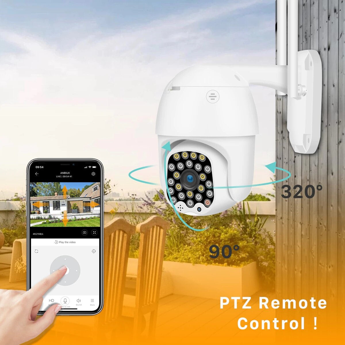 WiFi kamera za video nadzor PTZ 1080P HD