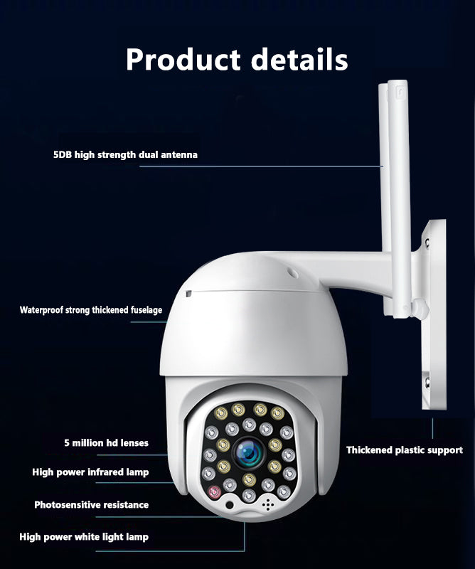 WiFi kamera za video nadzor PTZ 1080P HD