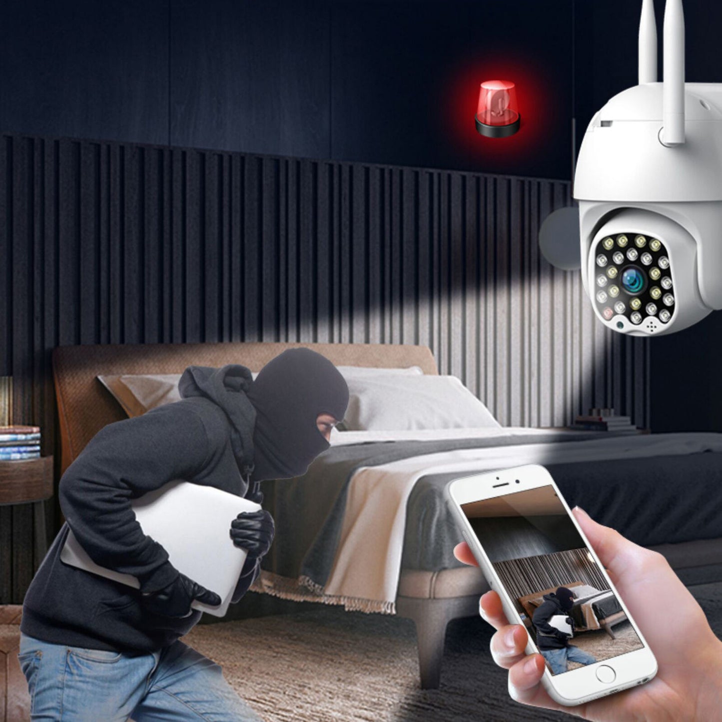 WiFi kamera za video nadzor PTZ 1080P HD