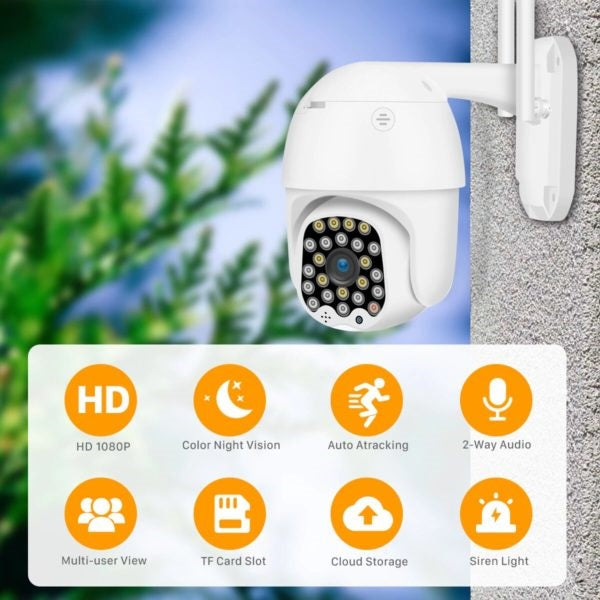 WiFi kamera za video nadzor PTZ 1080P HD