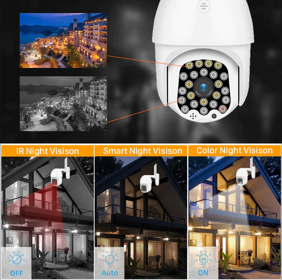 WiFi kamera za video nadzor PTZ 1080P HD