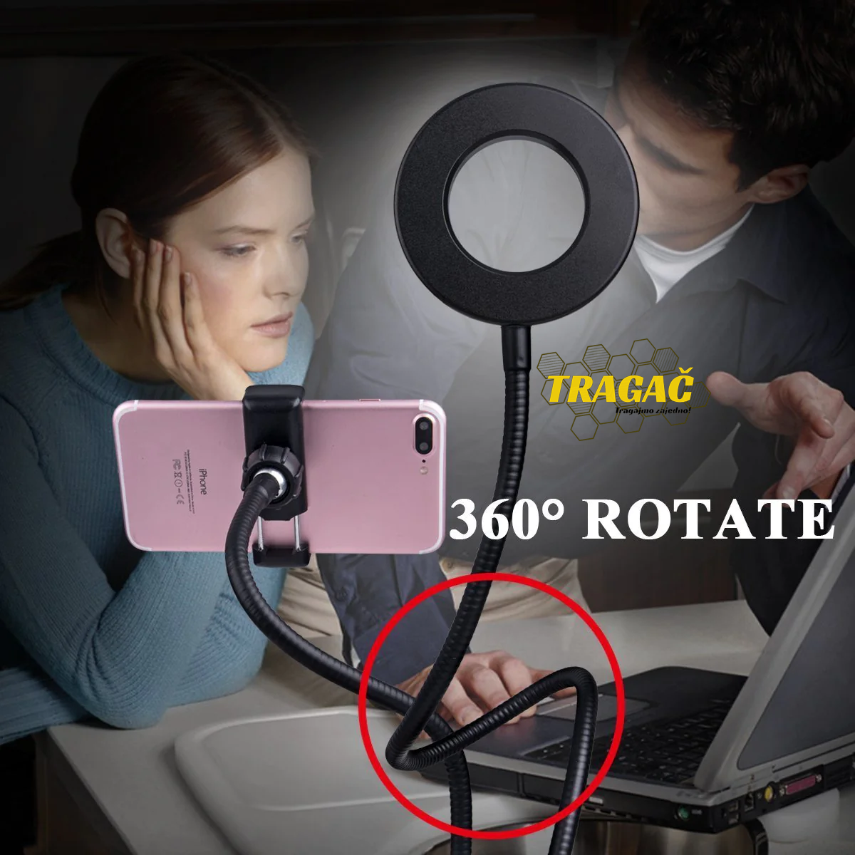 Savršen alat za live stream i selfije: Profesionalni set 2 u 1