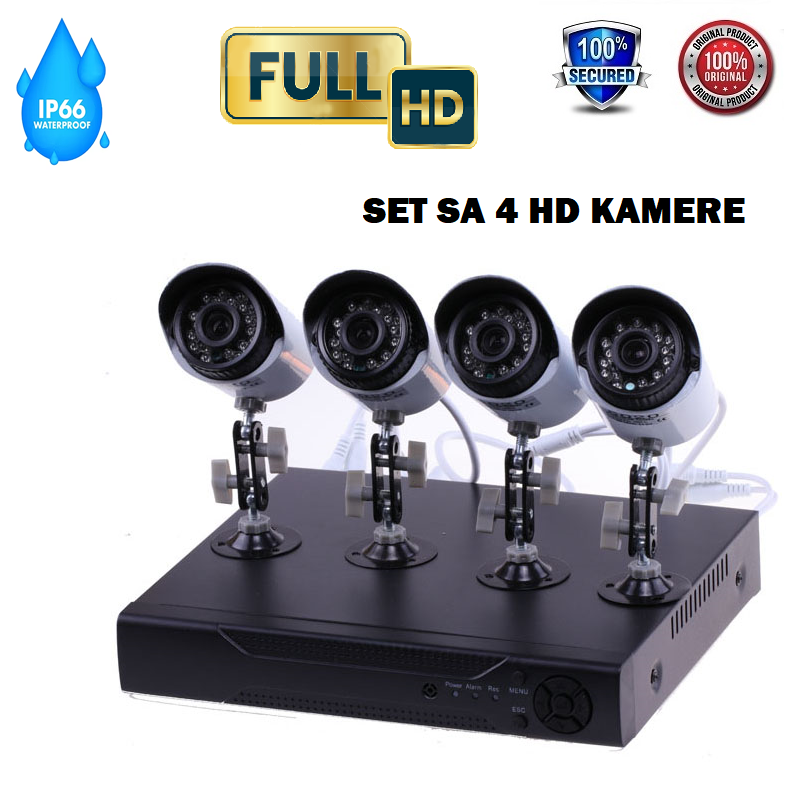 Sistem sa 4x kamere FULL HD