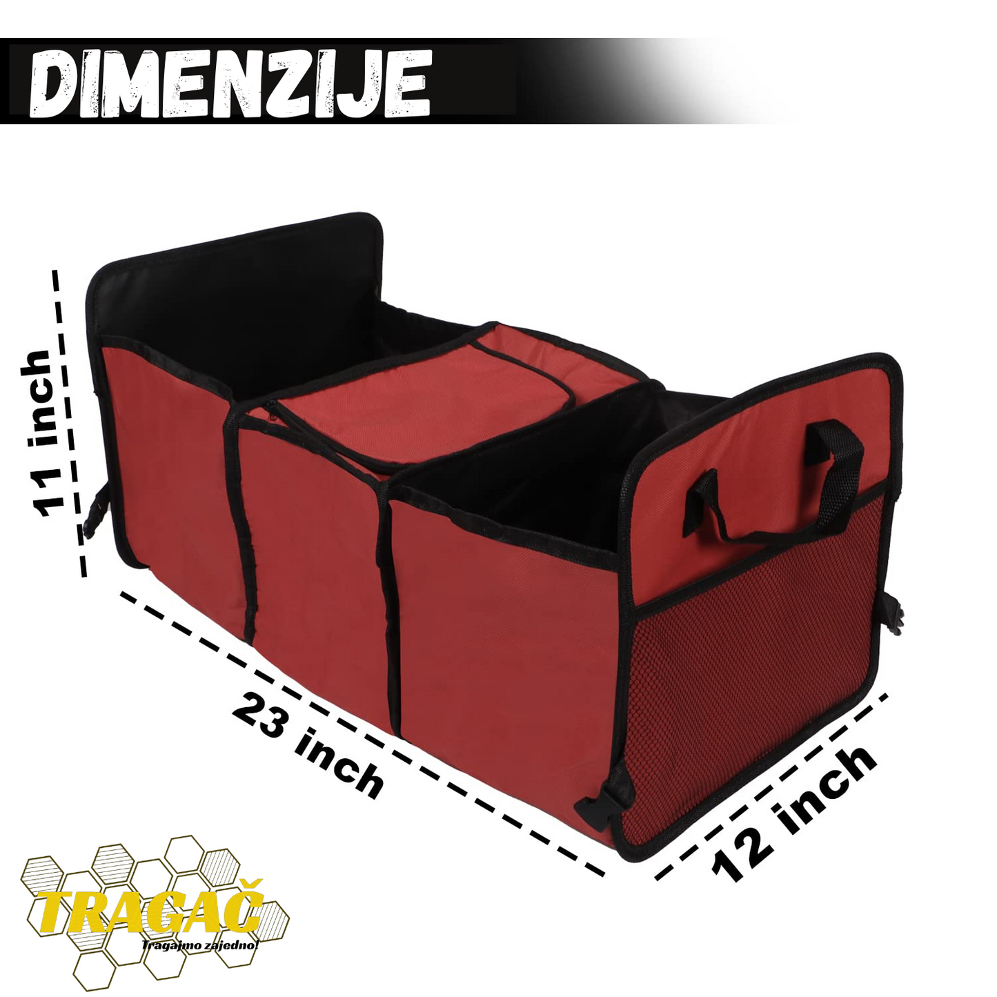 3u1 Organizator za gepek - Torba + Frižider