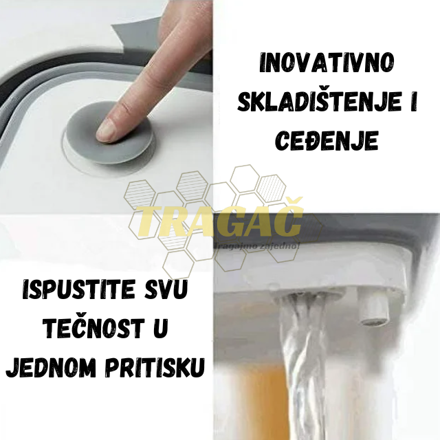 Multifunkcionalna posuda 3 u 1 - Daska za sečenje, cediljka, posuda