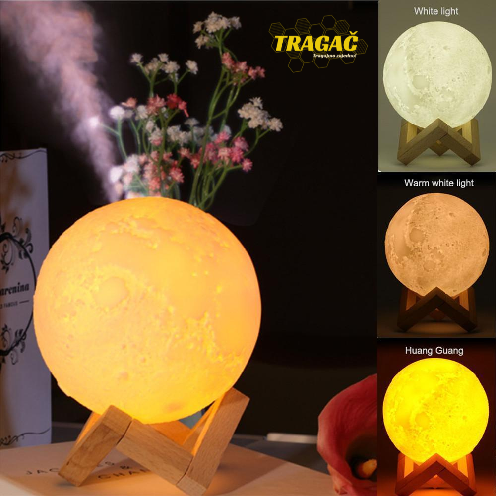 2u1 Mesec lampa - 3 boje + difuzer - Osveživač vazduha