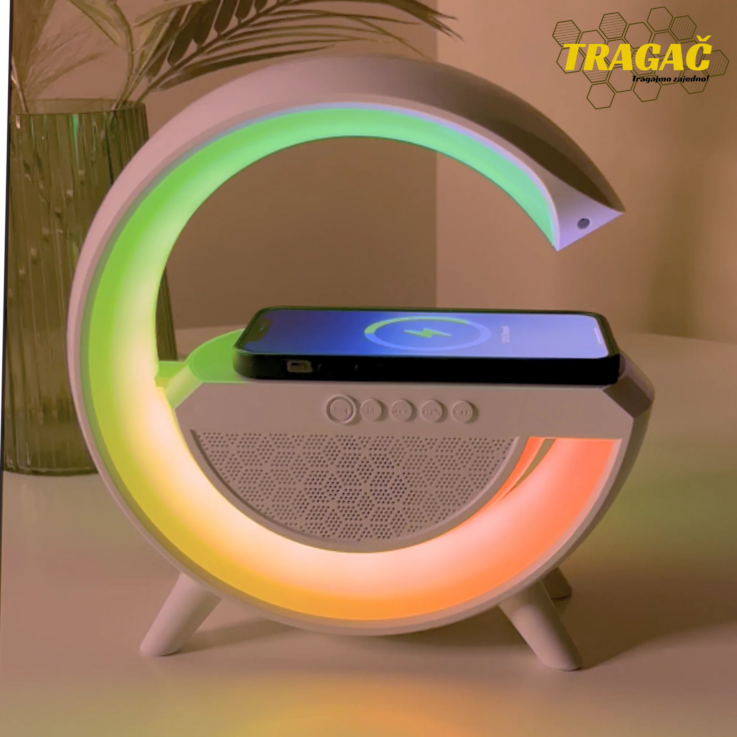 3 u 1 Lampa, Bluetooth zvučnik i bežični punjač