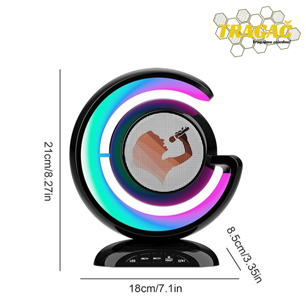 HIT Bluetooth zvučnik - Lampa sa mikrofonom