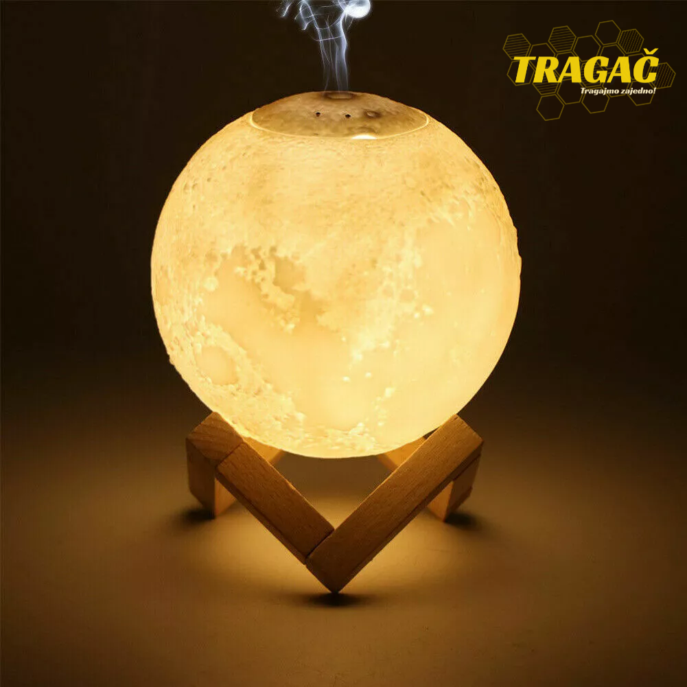 2u1 Mesec lampa - 3 boje + difuzer - Osveživač vazduha