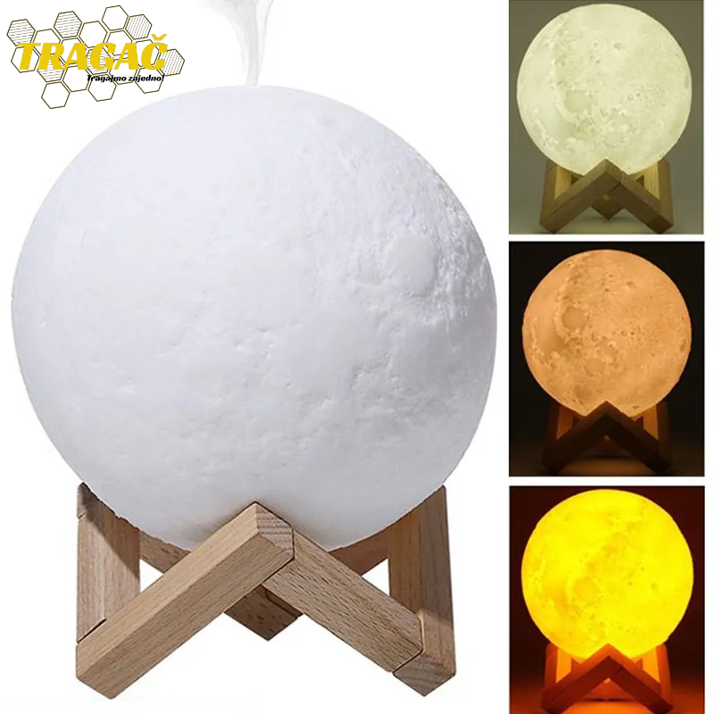 2u1 Mesec lampa - 3 boje + difuzer - Osveživač vazduha