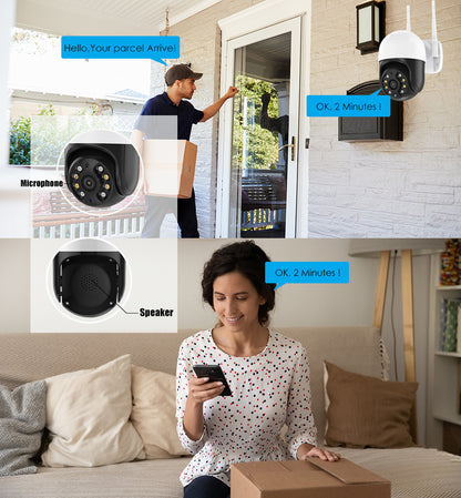 PTZ WIFI bežična SMART kamera sa detekcijom pokreta, LED svetlima
