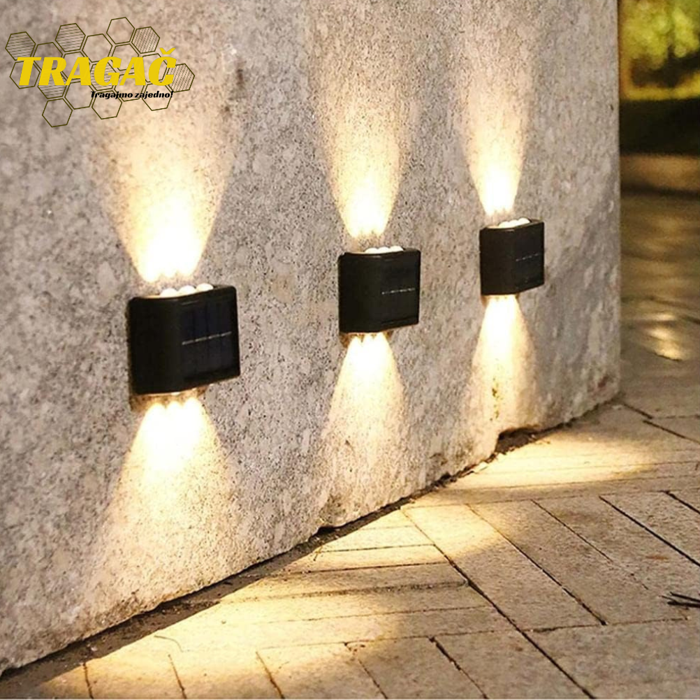 Solarne LAMPE zidne - 2 lampe u pakovanju